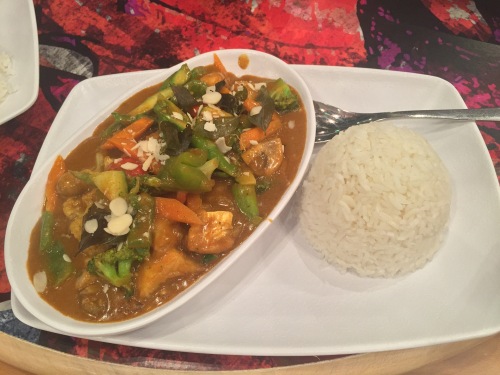 This thai coconut veg curry was delicious